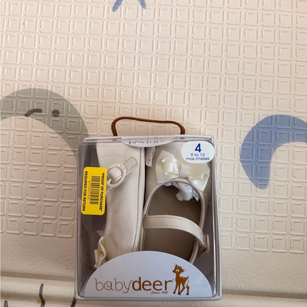 NEW Baby Deer Ivory Walker Shoes